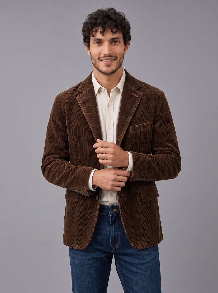 Men's Corduroy Blazer – Smart Casual Cord Jacket