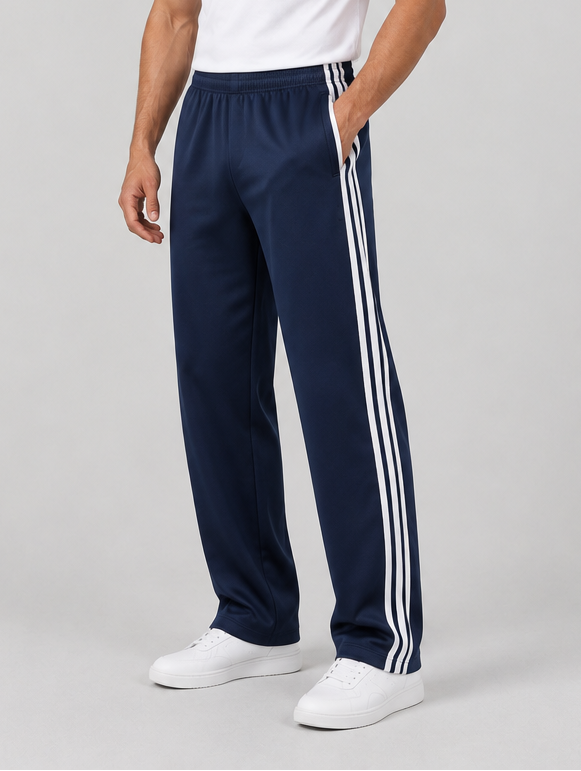 Men's Relaxed Straight Leg Joggers – Pocket Tracksuit Bottoms