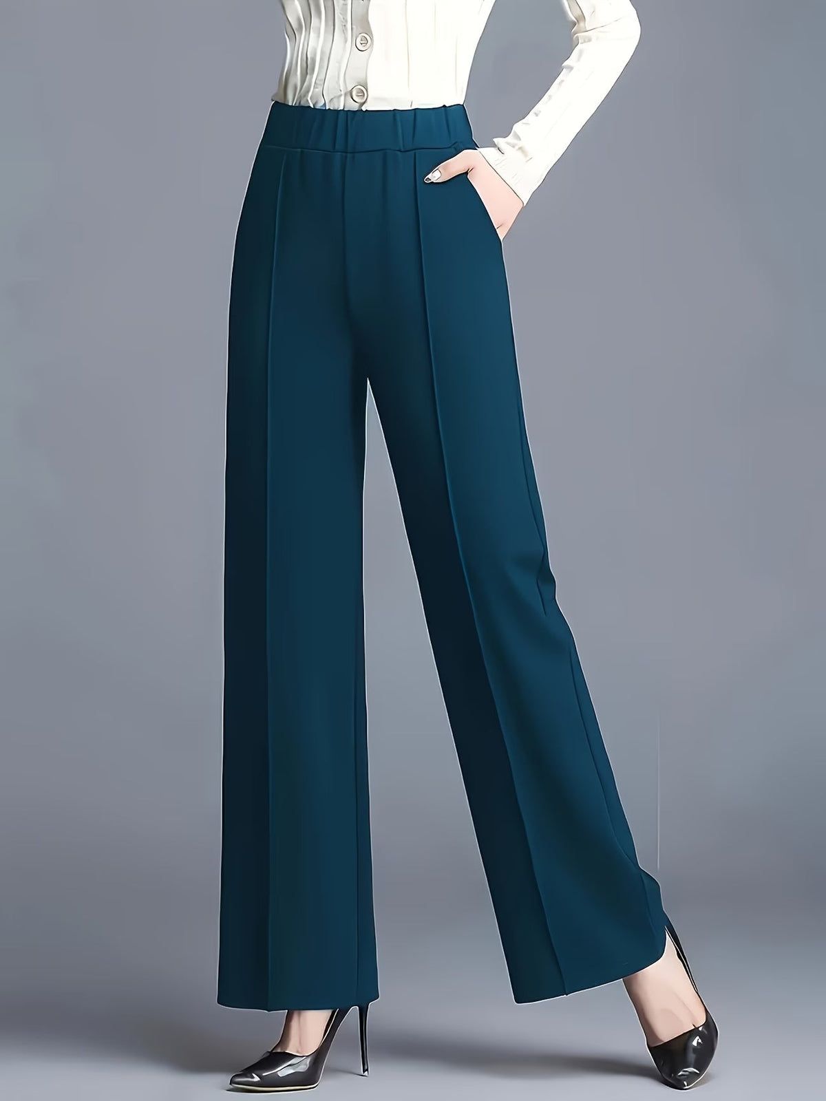 Women's High Waisted Slant Pocket Trousers – view 10
