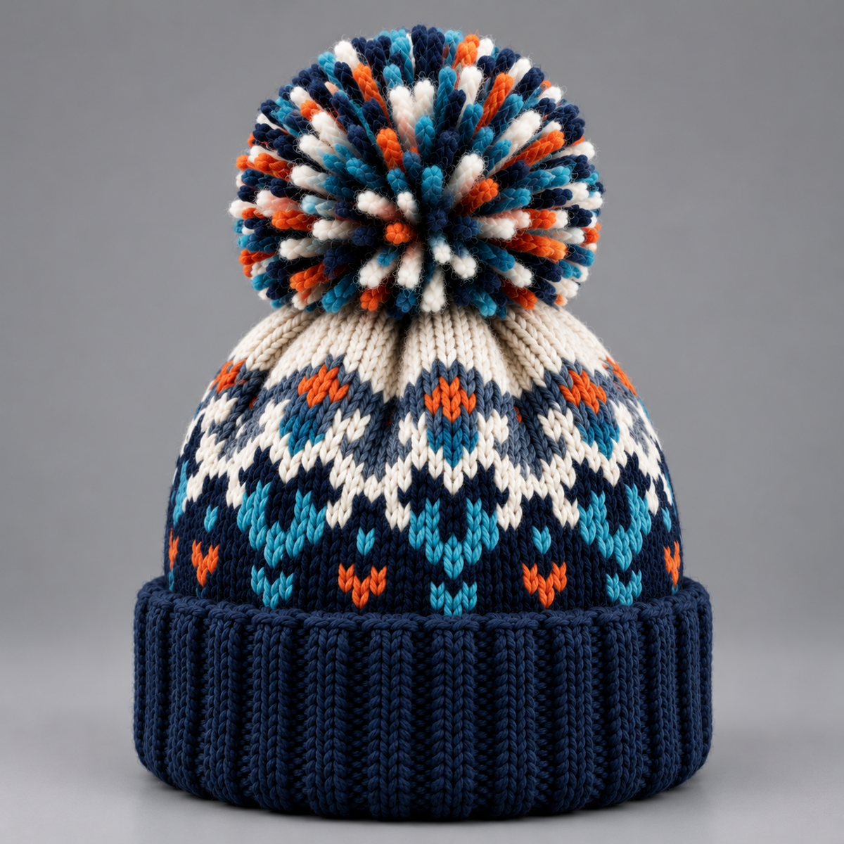 Women's snowflake bobble beanie hat – Covert Club product photo 4