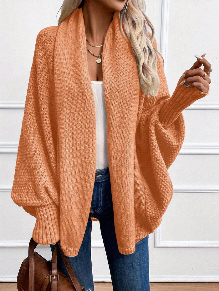 Women's Shawl Collar Long Cardigan – view 1