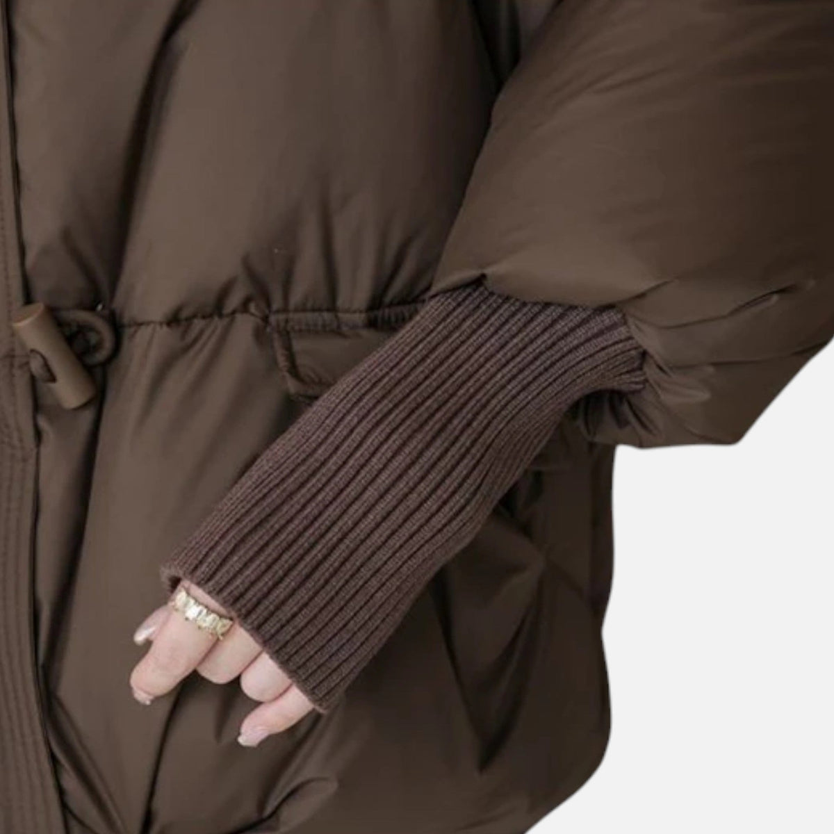 Women's Faux Fur Collar Puffer Jacket – image 4