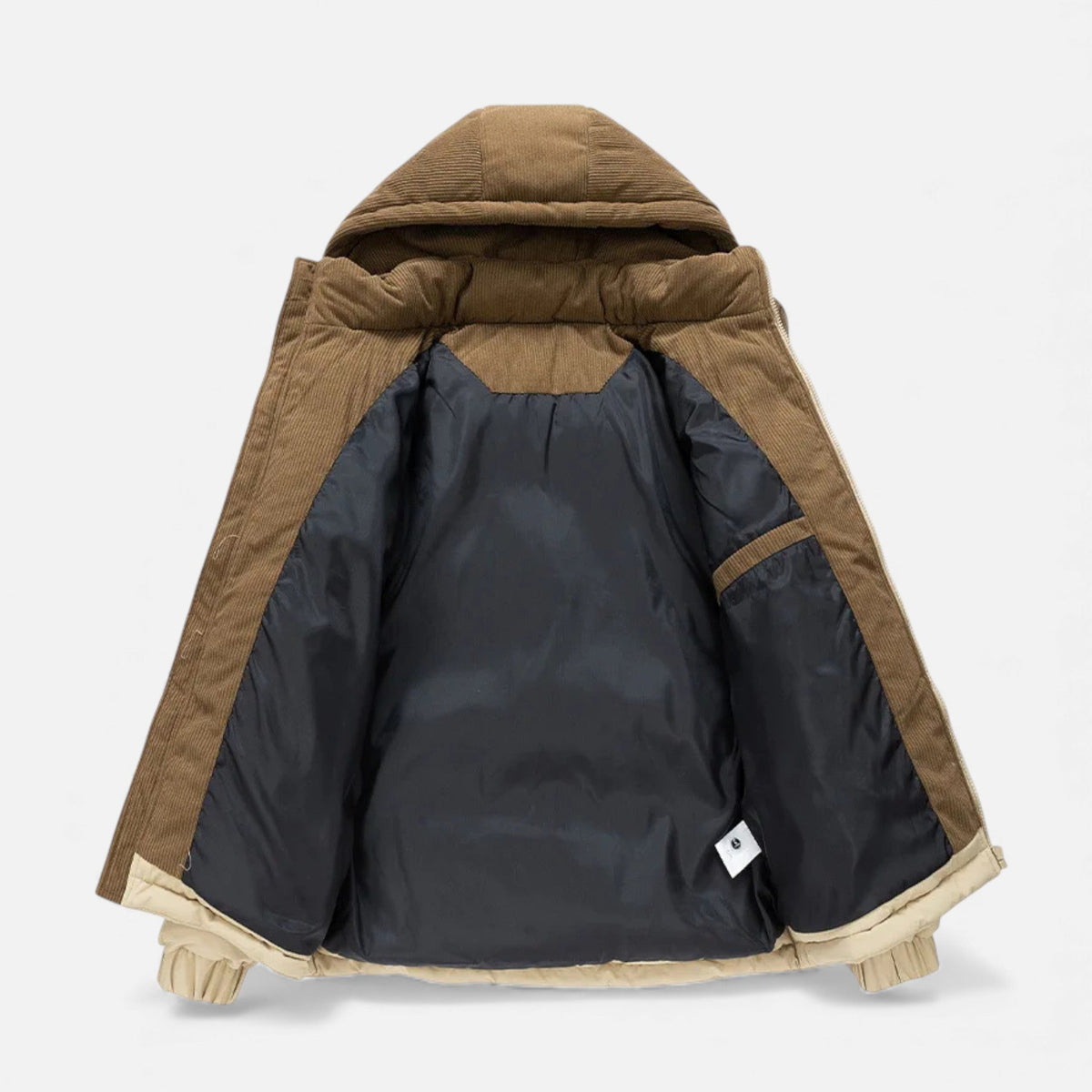 Men's Fleece Lined Winter Jacket with Removable Hood – image 4