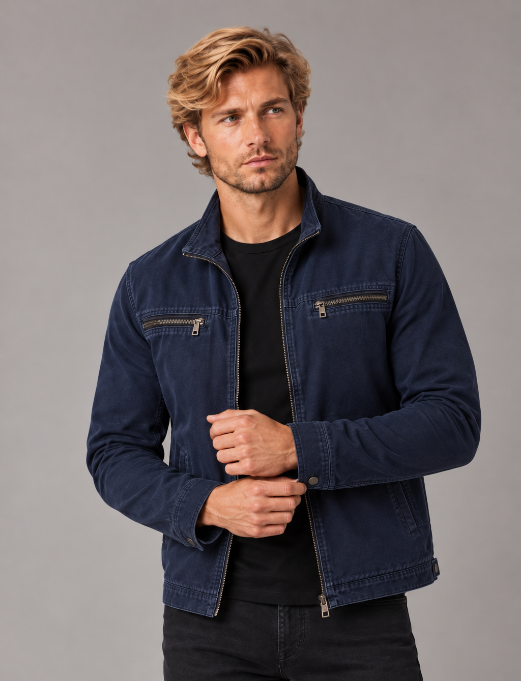 Men's Lightweight Cotton Jacket – Smart Casual Layer