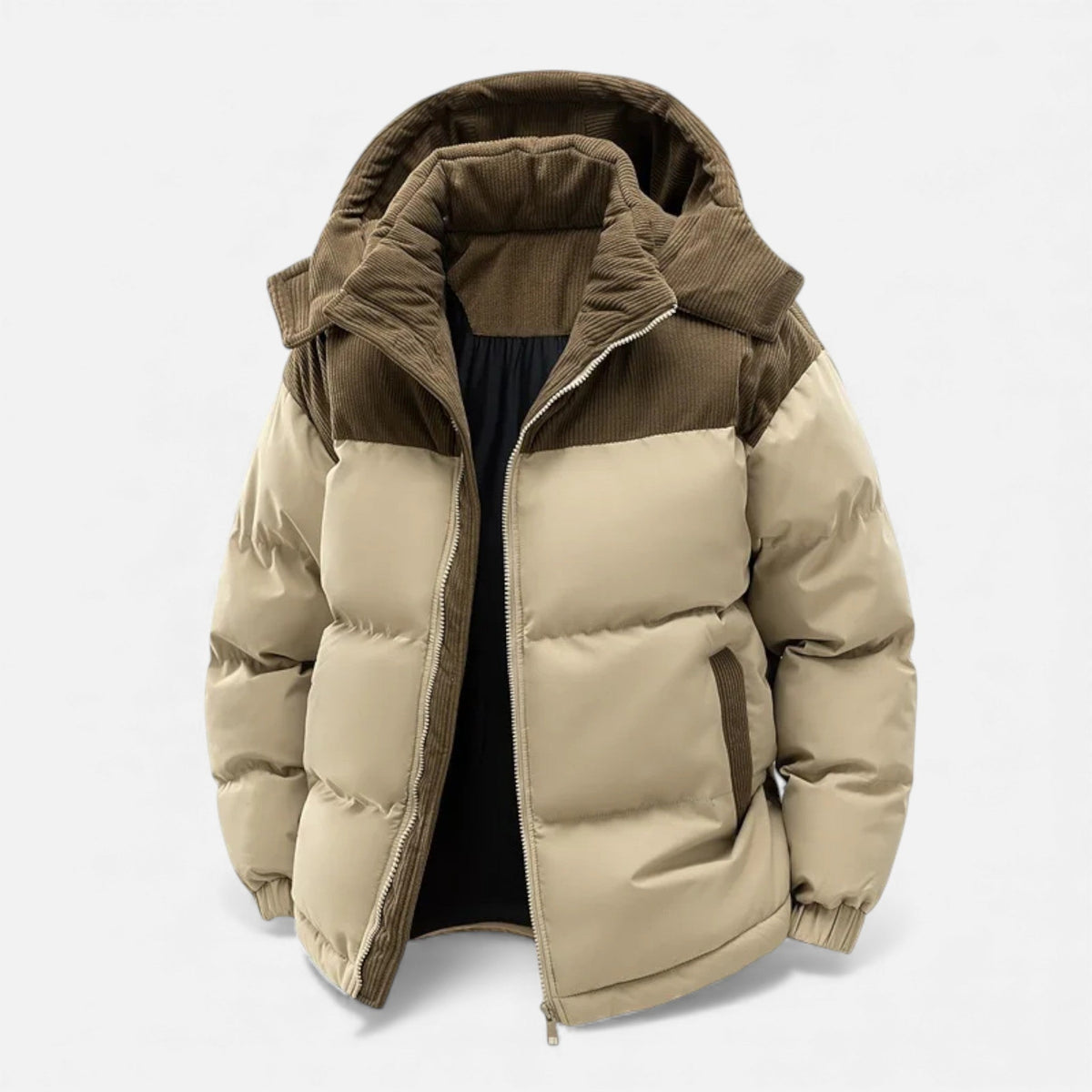 Men's Fleece Lined Winter Jacket with Removable Hood – image 2