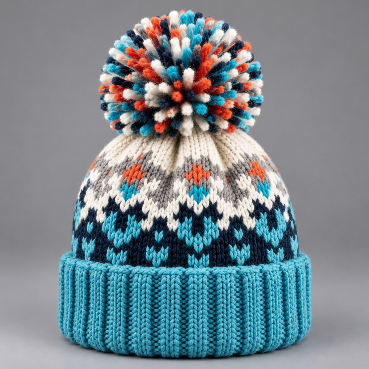 Women's snowflake bobble beanie hat – Covert Club product photo 3
