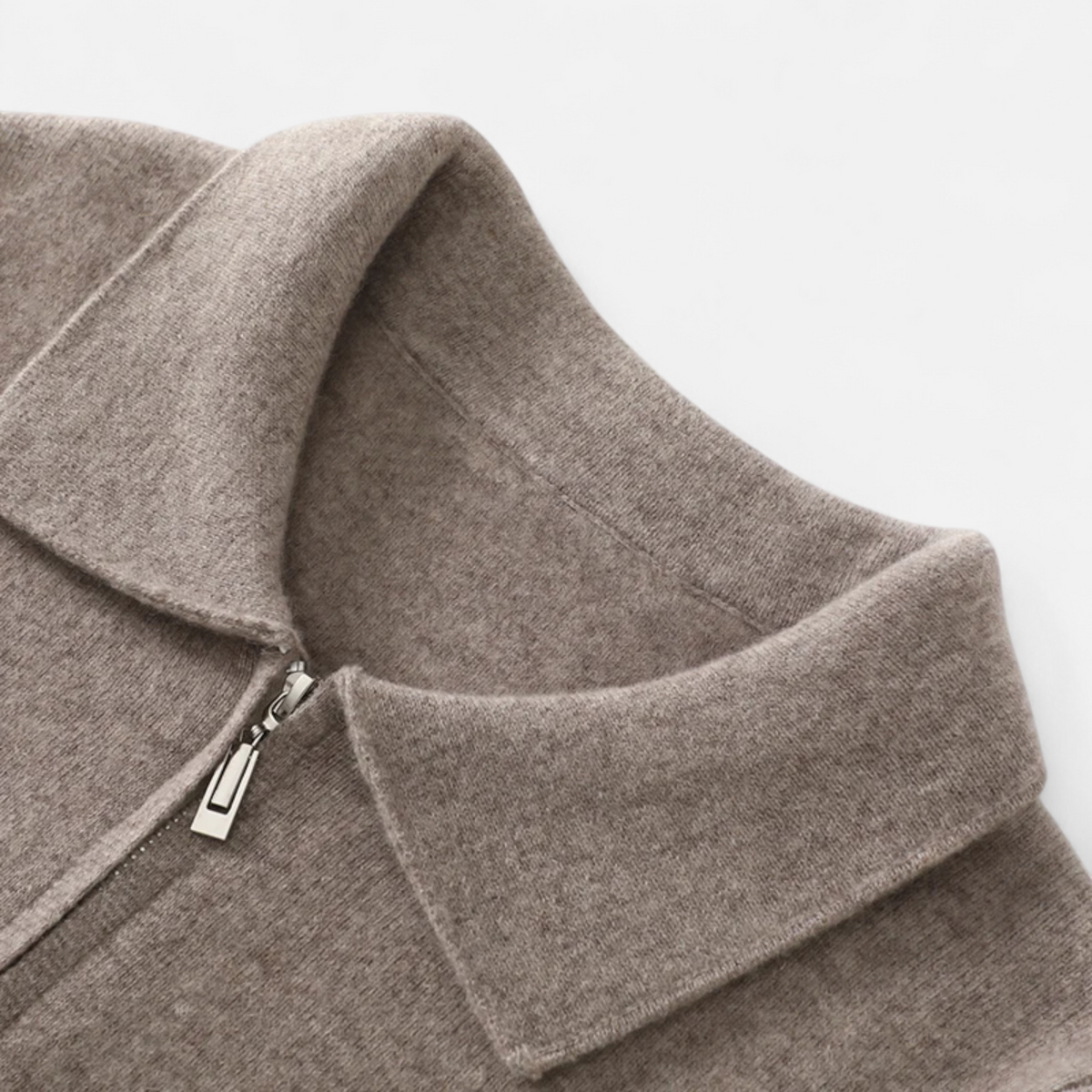Men's Polo Collar Zip Through Cardigan – image 5