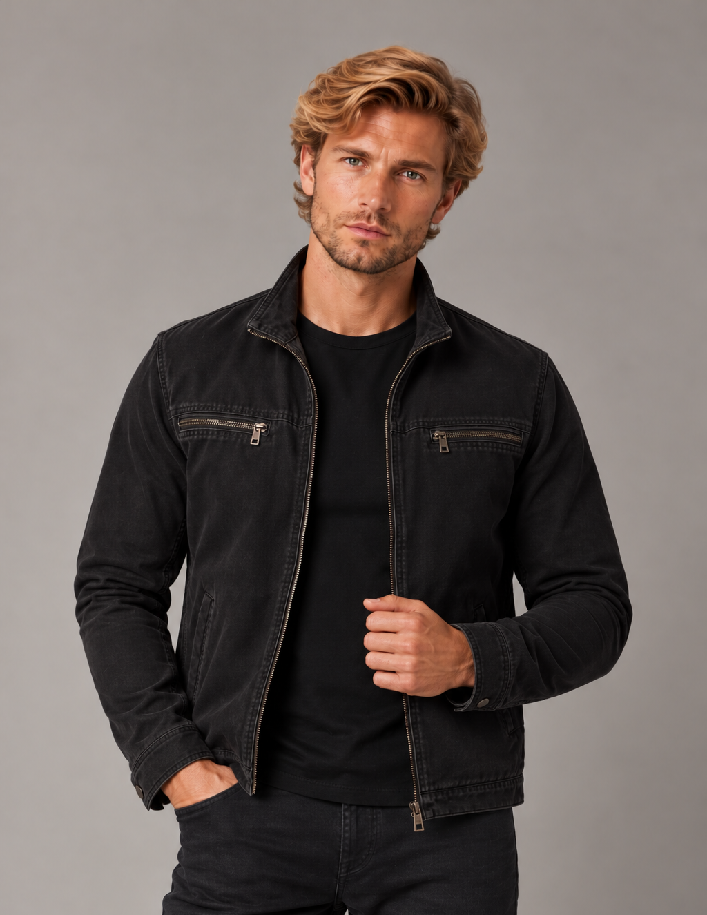 Men's Lightweight Cotton Jacket – Smart Casual Layer