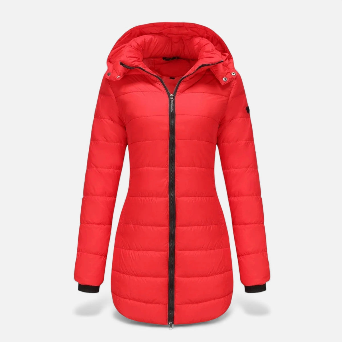 Women's Quilted Padded Jacket in Red