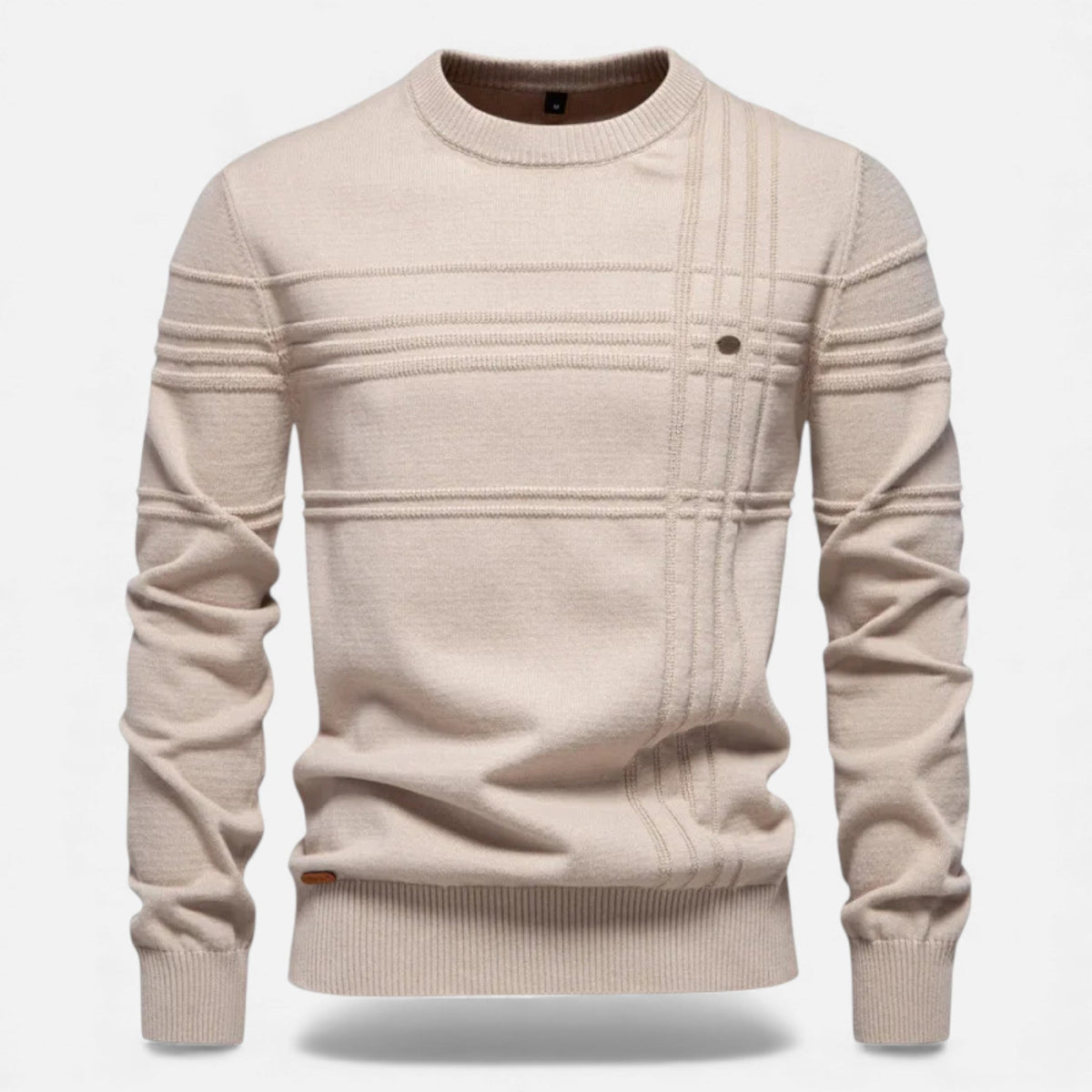 Men's Slim Fit Textured Knit Jumper – image 2