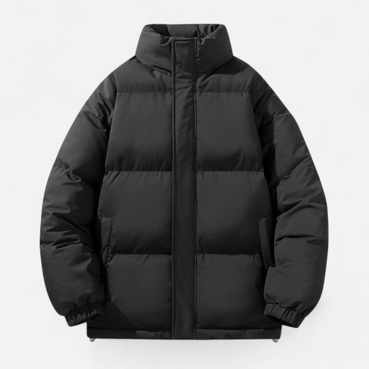 Men's Oversized Puffer Jacket in Black
