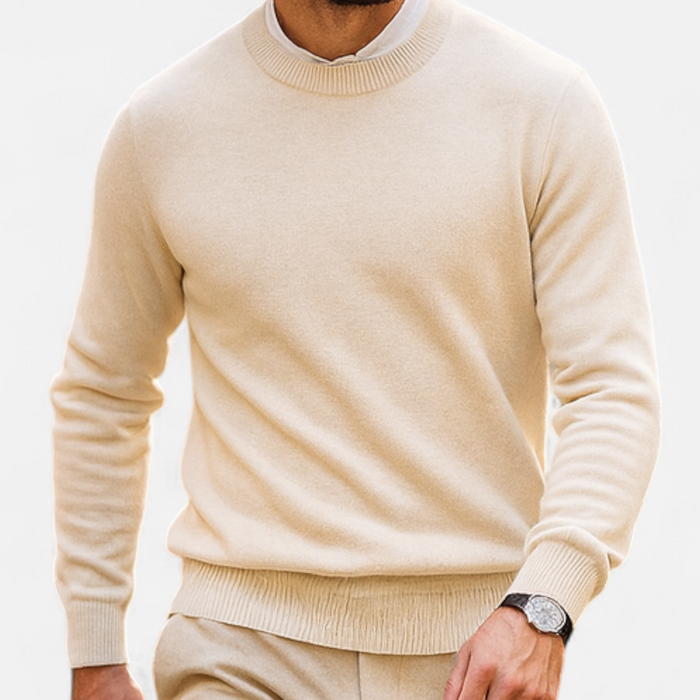 Men's Oversized Colour-Contrast Knit Jumper – image 1