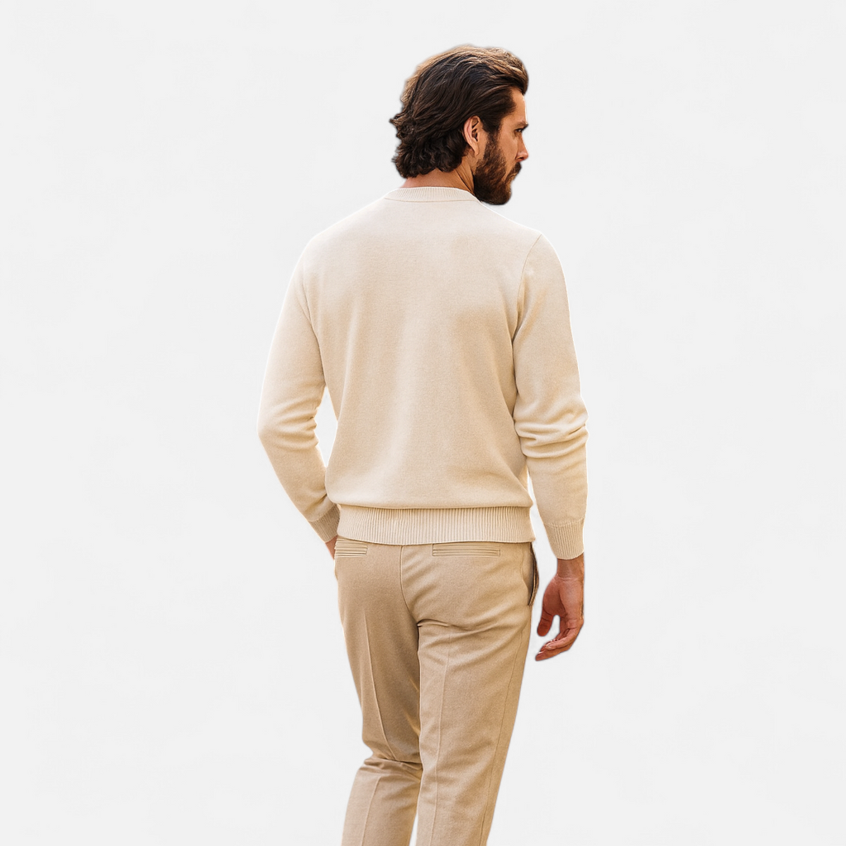 Men's Oversized Colour-Contrast Knit Jumper – image 2