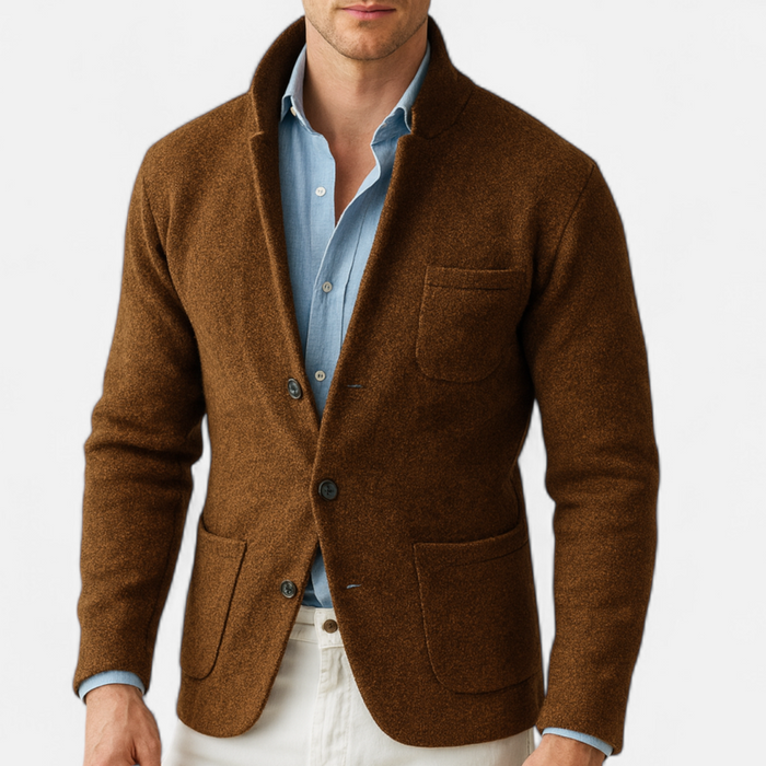 Men's Wool Stand Collar Jacket – image 1