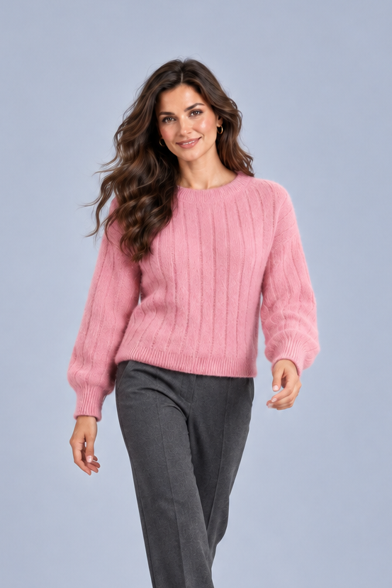Women's Cashmere Knit Jumper – Lightweight Winter Sweater