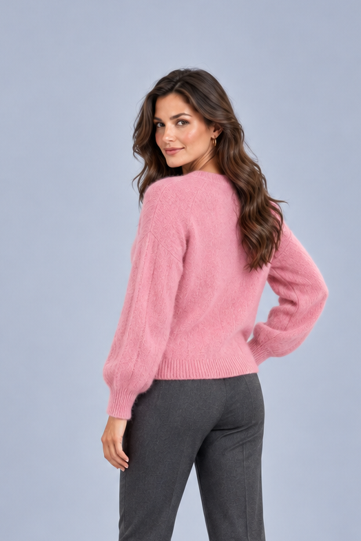 Women's Cashmere Knit Jumper – Lightweight Winter Sweater