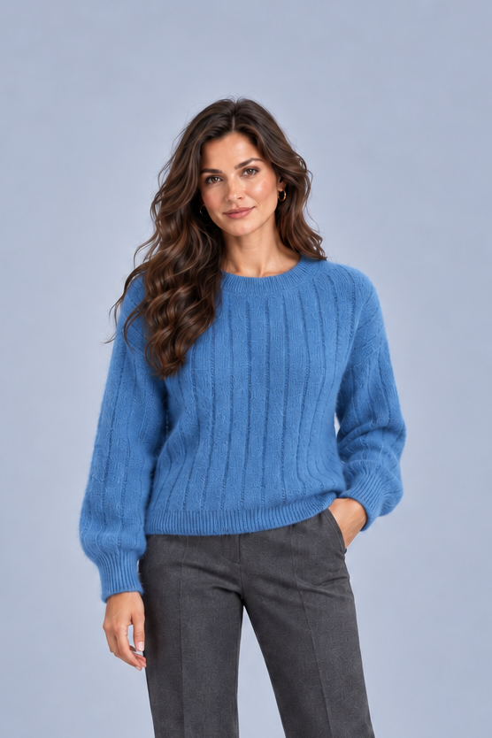 Women's Cashmere Knit Jumper – Lightweight Winter Sweater