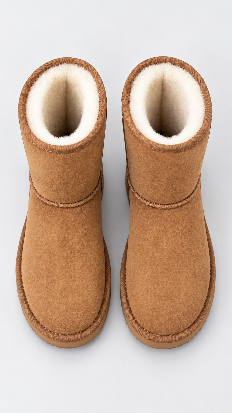 Women’s Mid-Calf Winter Boots – Plush Lined Slip-On Snow Shoes