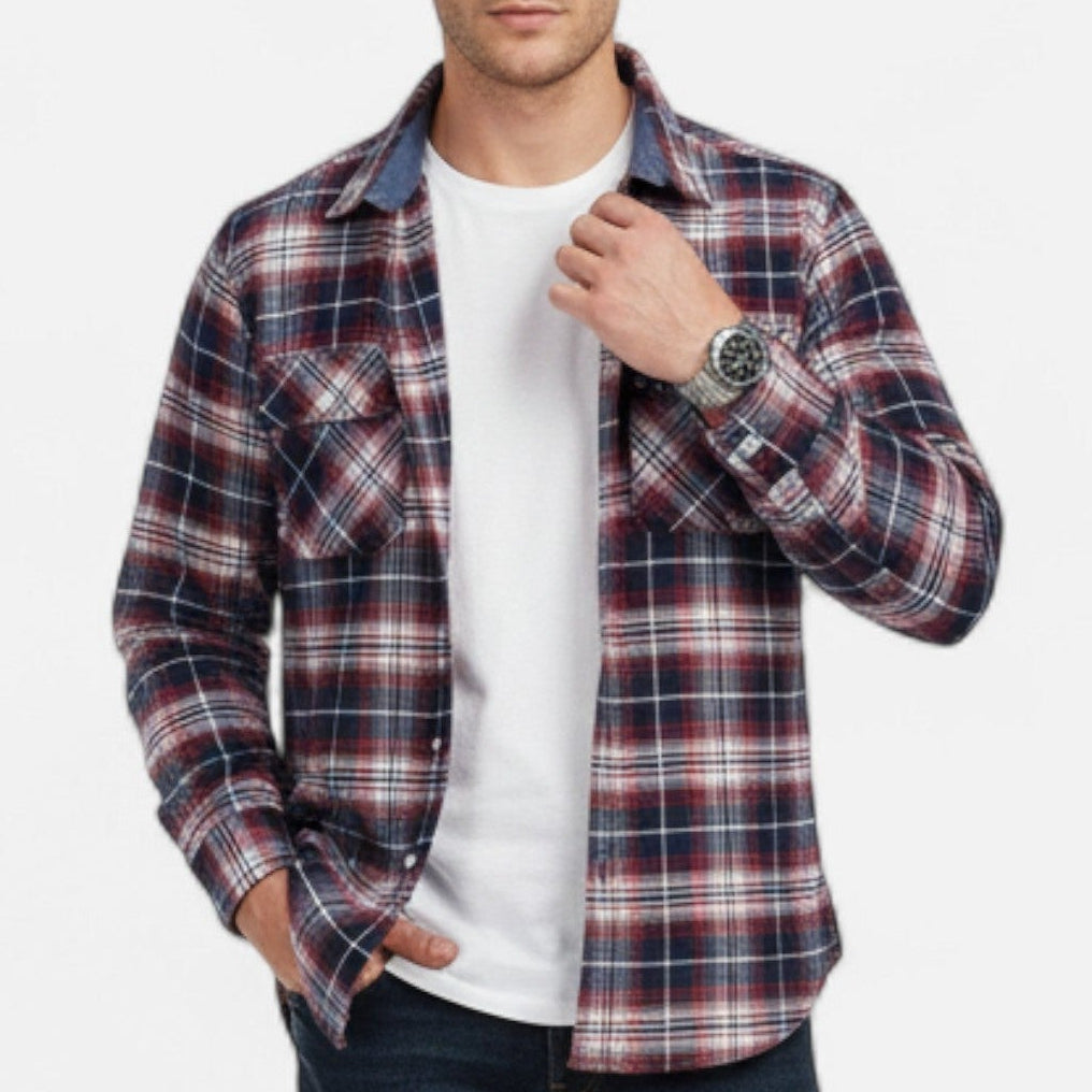 Men's Oversized Flannel Shirt Jacket – image 1