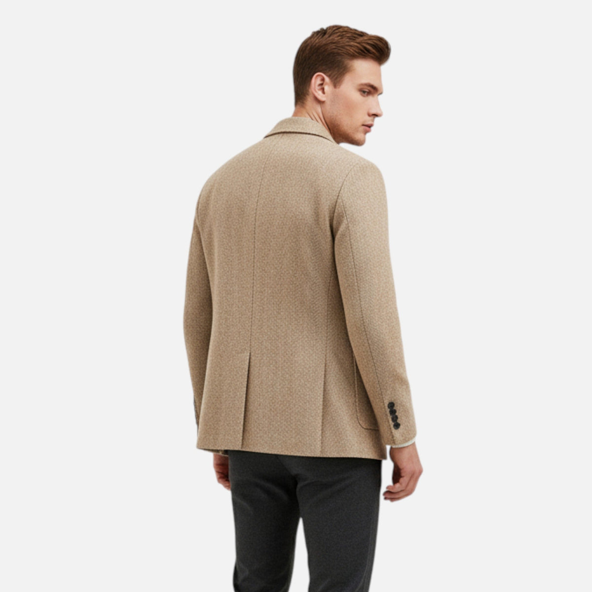 Men's Wool Blend Lapel Blazer – image 3