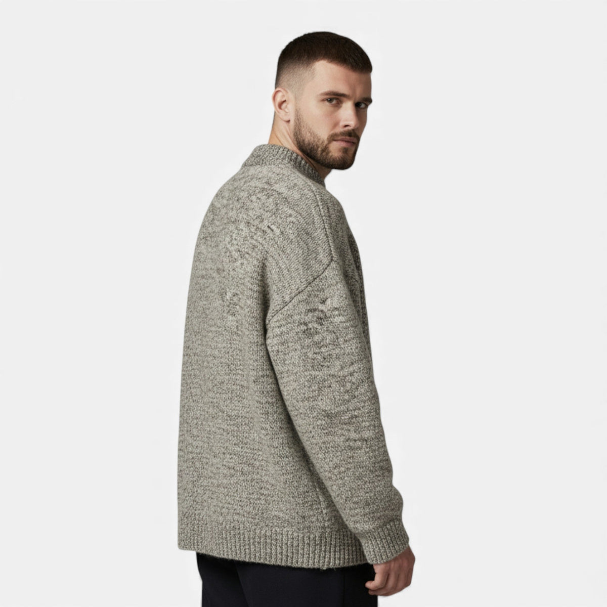 Men's Wool-Look Crew Neck Jumper – image 7