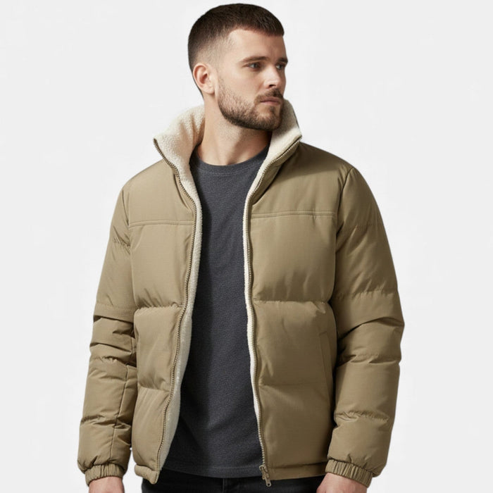 Men's Plush Lined Thick Puffer Jacket – image 2