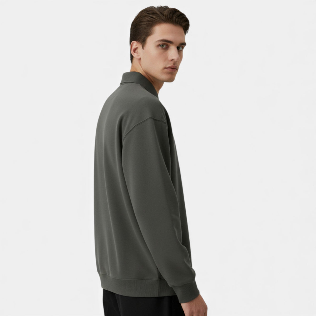 Men's Knitted Polo Jumper – image 3
