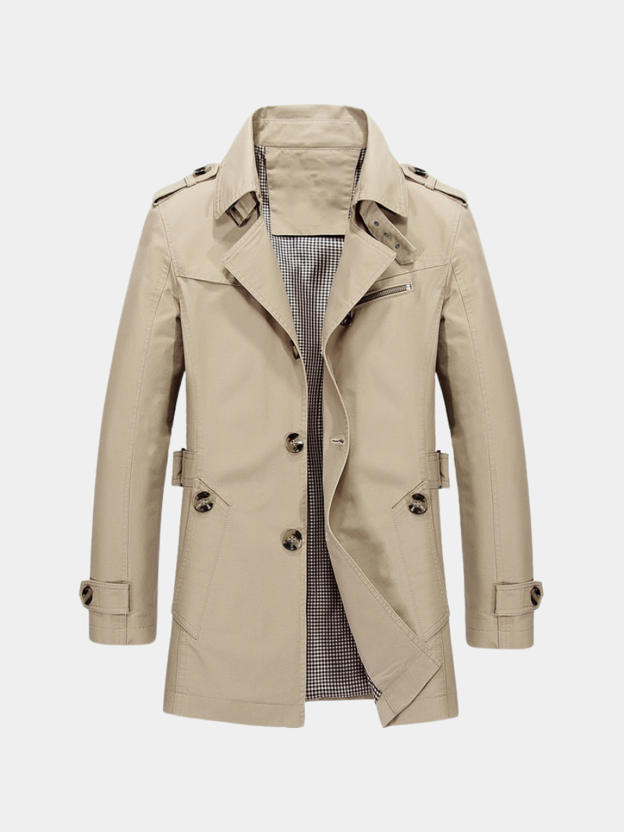 Men's Lightweight Long Trench Coat – image 1