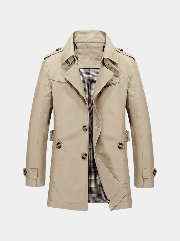Men's Lightweight Long Trench Coat – image 1