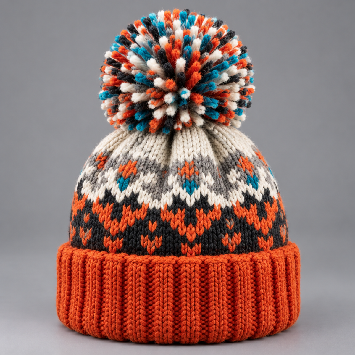 Women's snowflake bobble beanie hat – Covert Club product photo 2