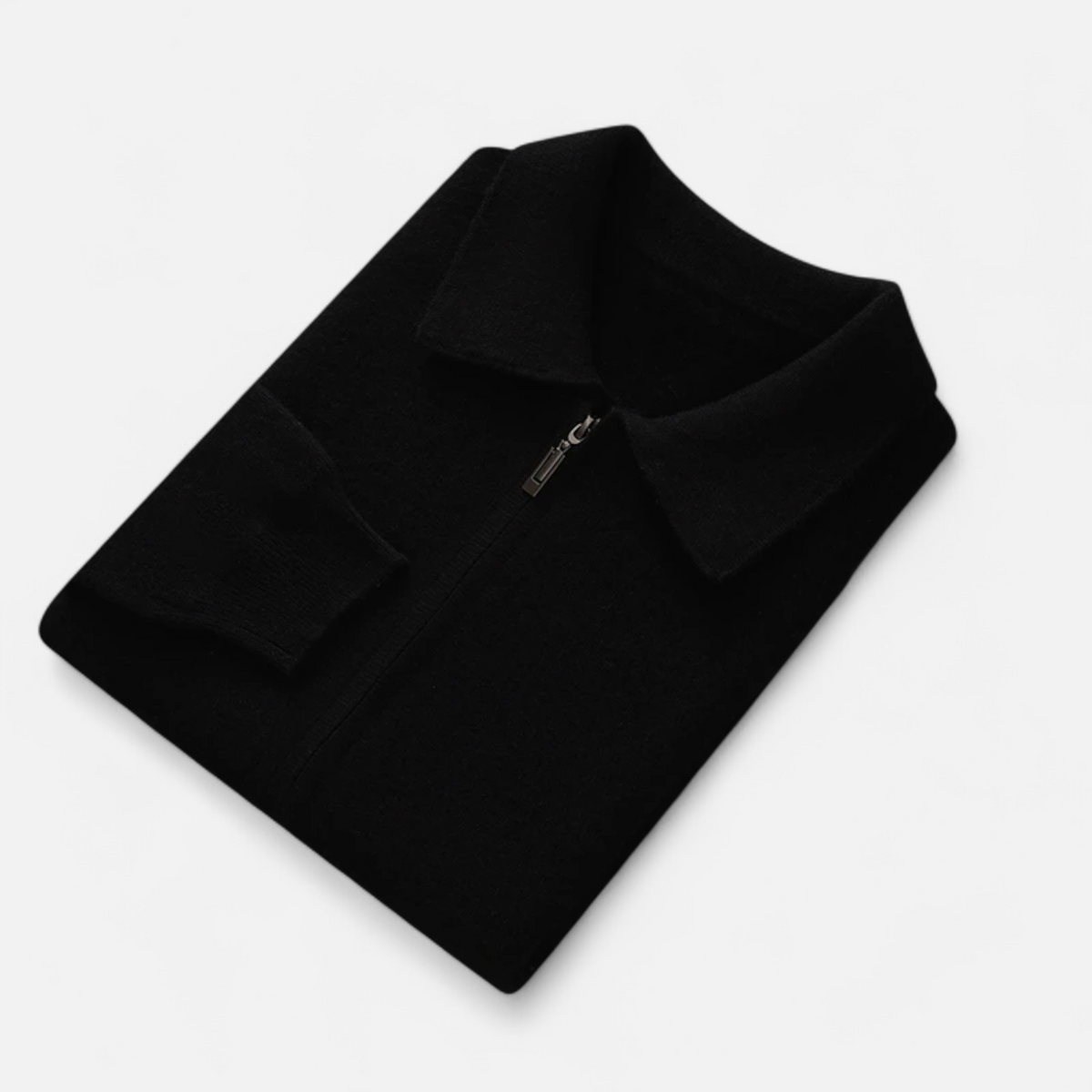 Men's Polo Collar Zip Through Cardigan – image 7