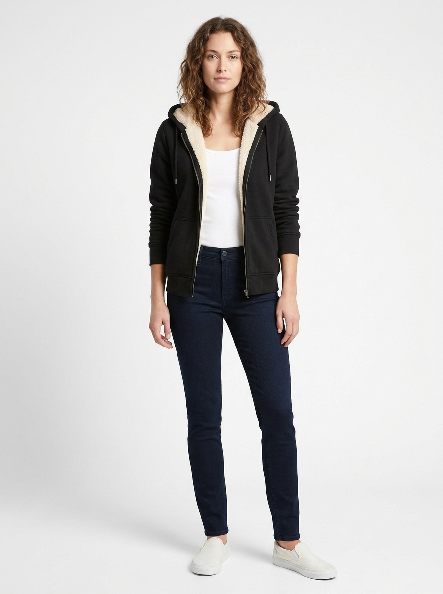 Fleece Casual Zip-Up