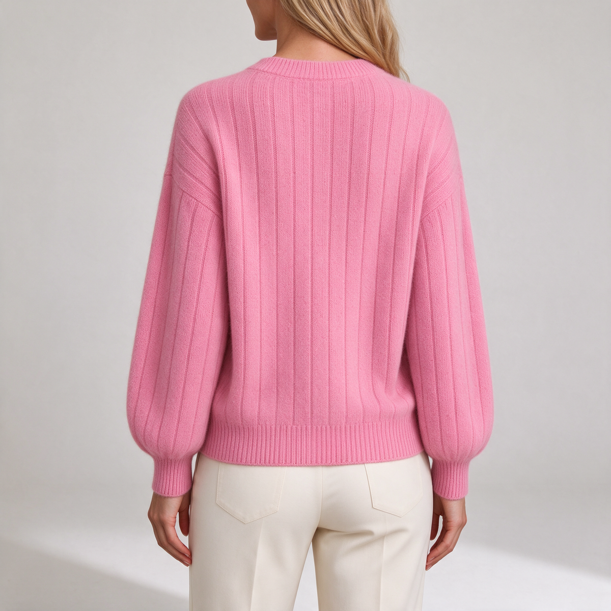 Women's 100% Cashmere Crew Neck Jumper – Classic Soft Knit