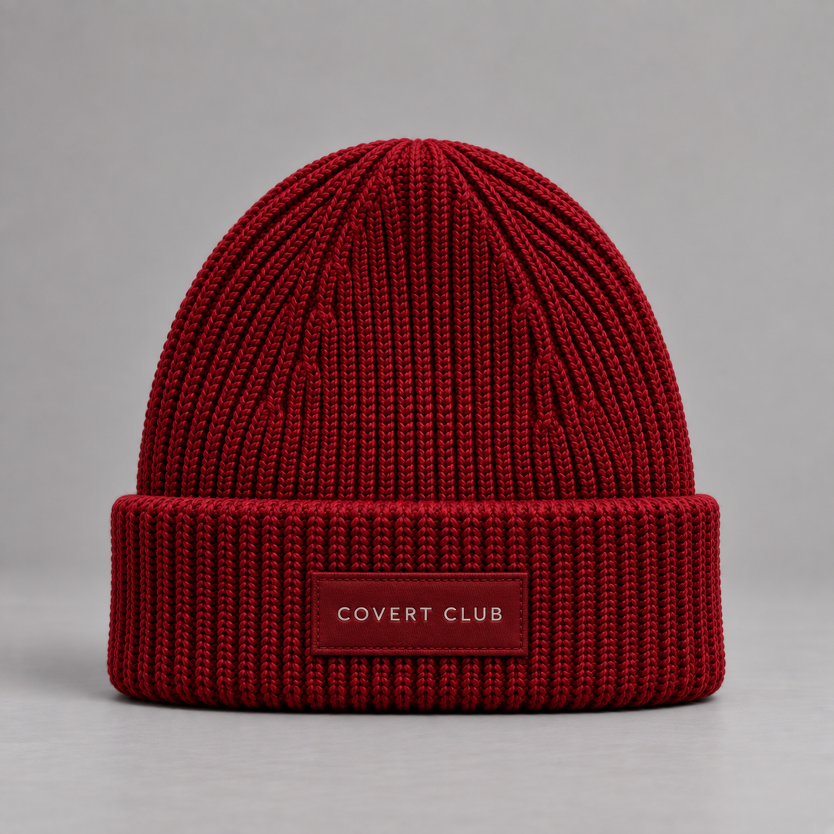 Sam Red Rib Beanie