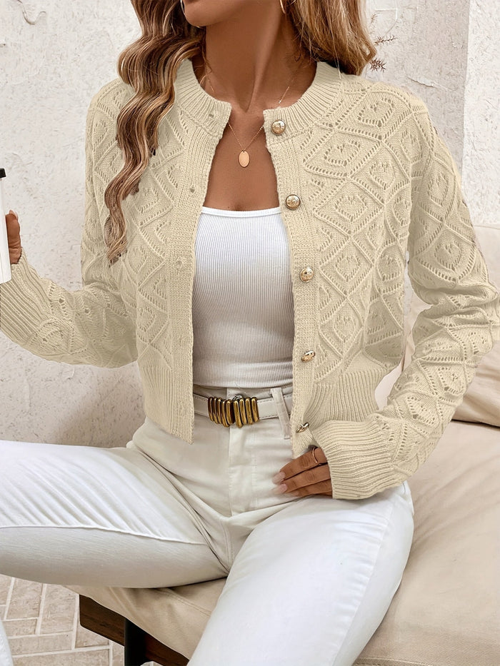 Women's Textured V-Neck Cardigan – view 1