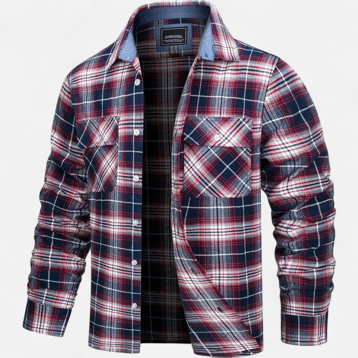 Men's Oversized Flannel Shirt Jacket – image 6