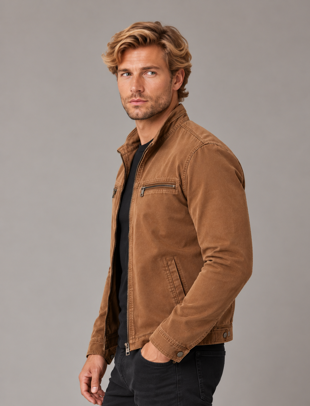 Men's Lightweight Cotton Jacket – Smart Casual Layer