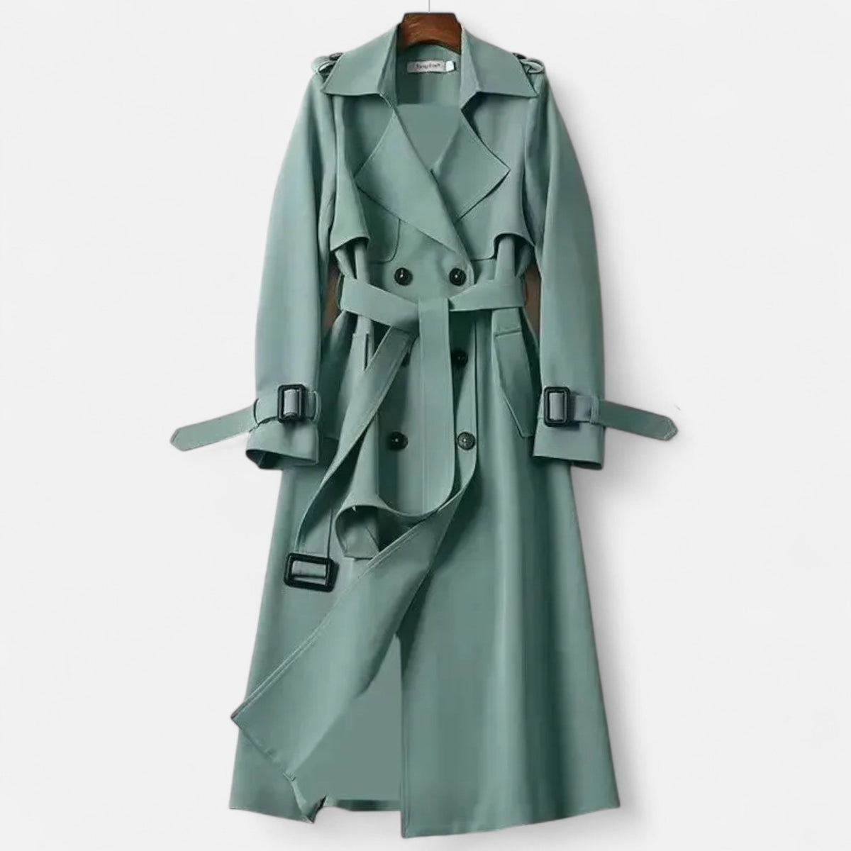 Women's Classic Longline Over-Knee Coat in Green