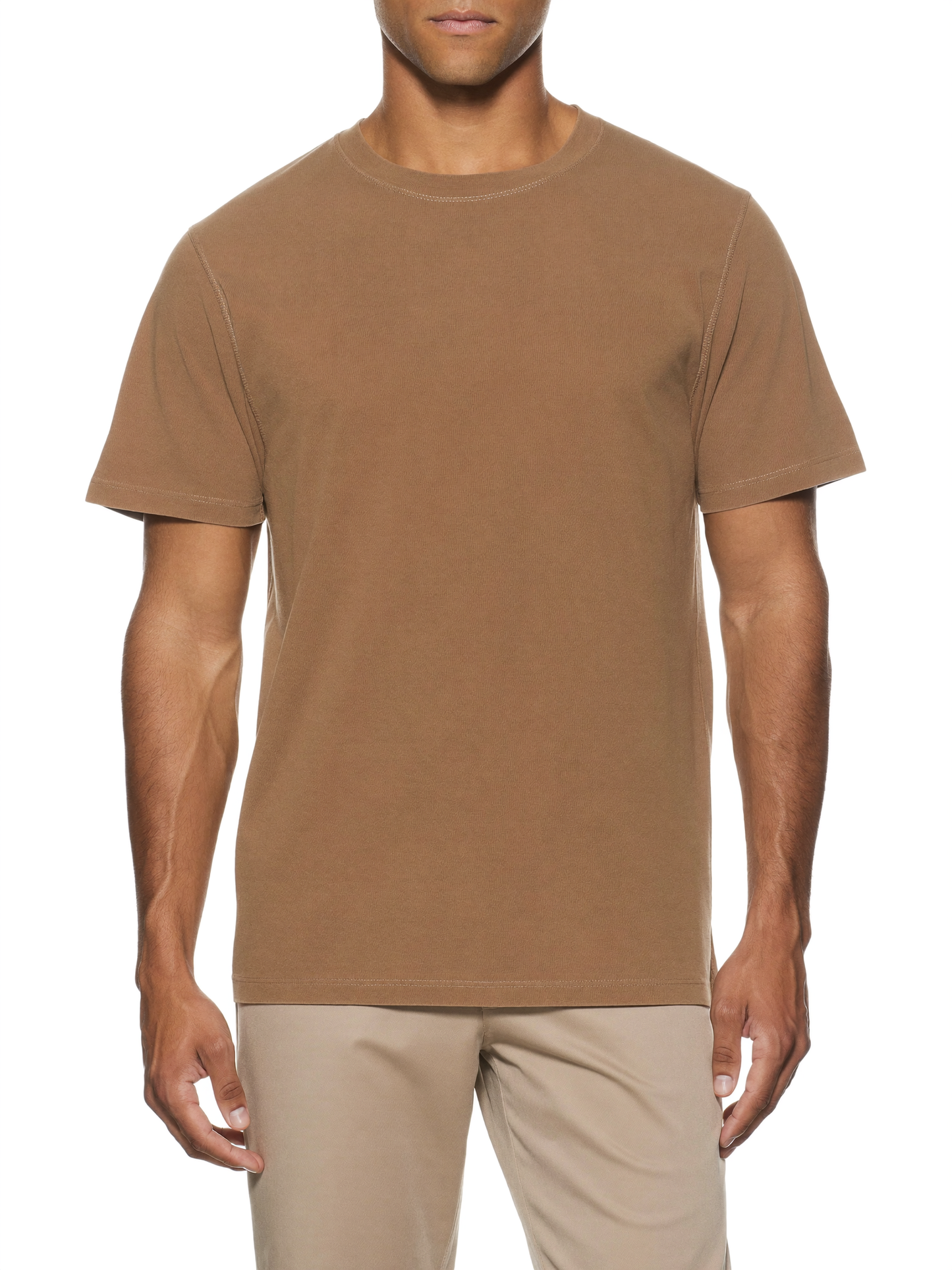 The Basic T worn - Camel (final)