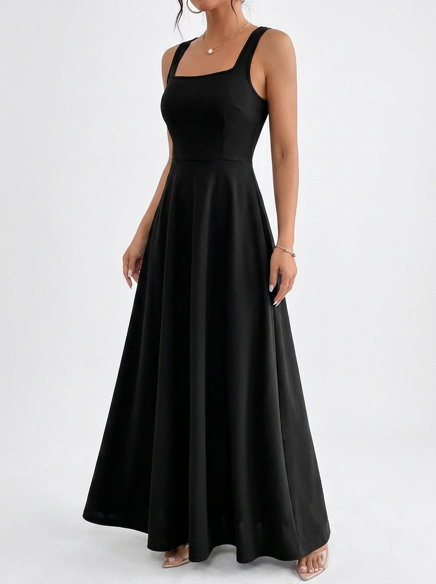 Covert Club sleeveless dress, three-quarter angle