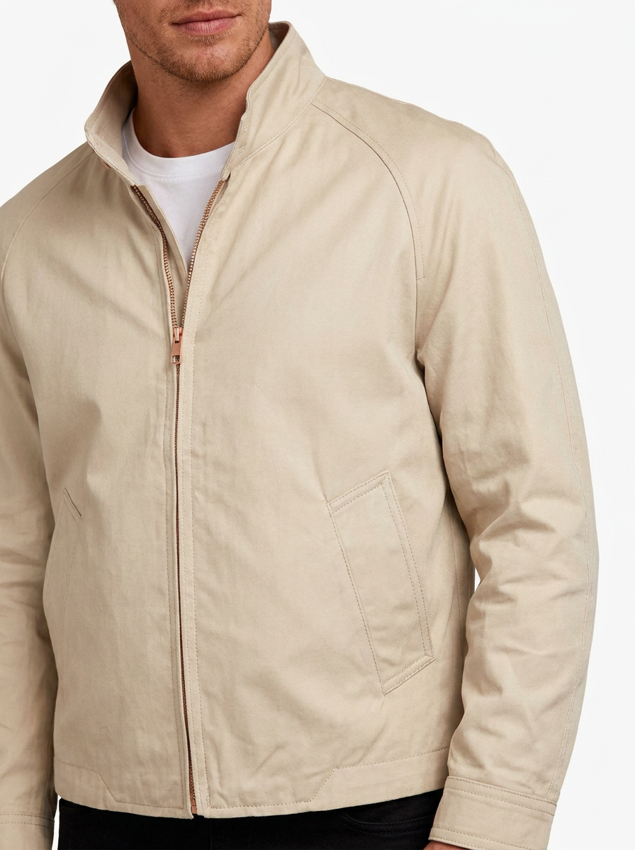 Covert Club basic jacket, close-up detail
