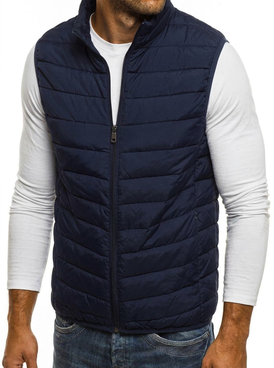 Covert Club casual bodywarmer, close-up detail