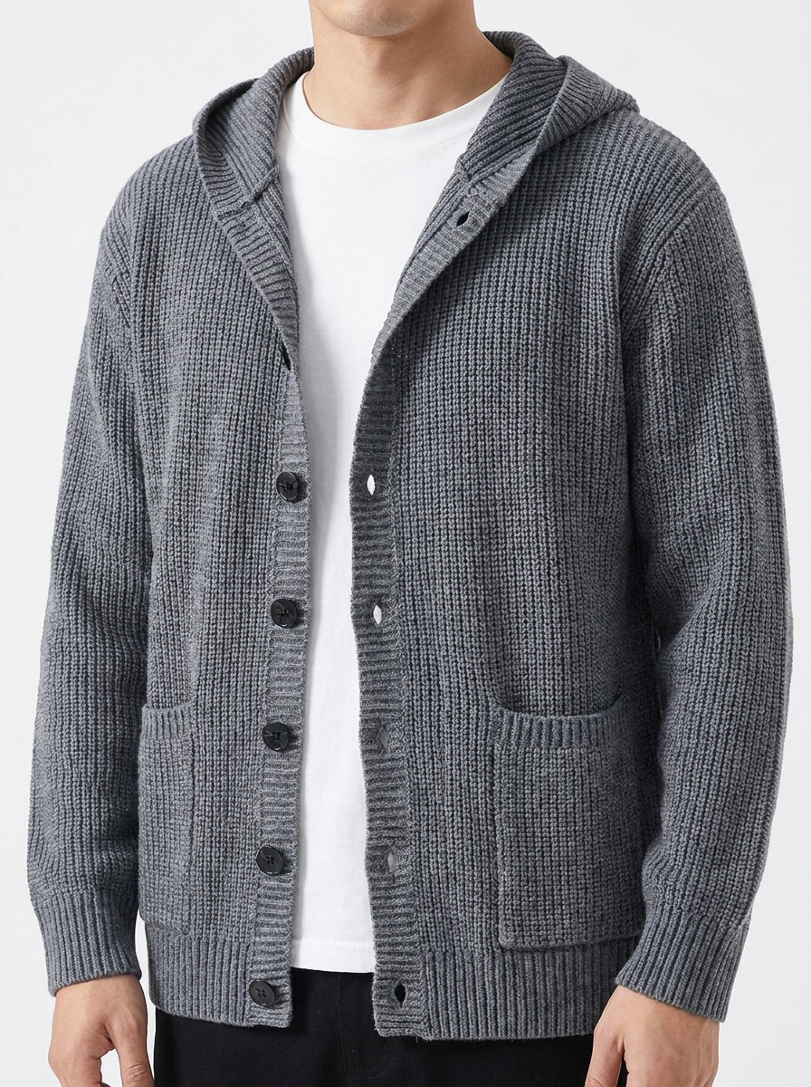 Covert Club knitted vest, close-up detail