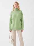Covert Club lazy autumn turtleneck sweater, front view