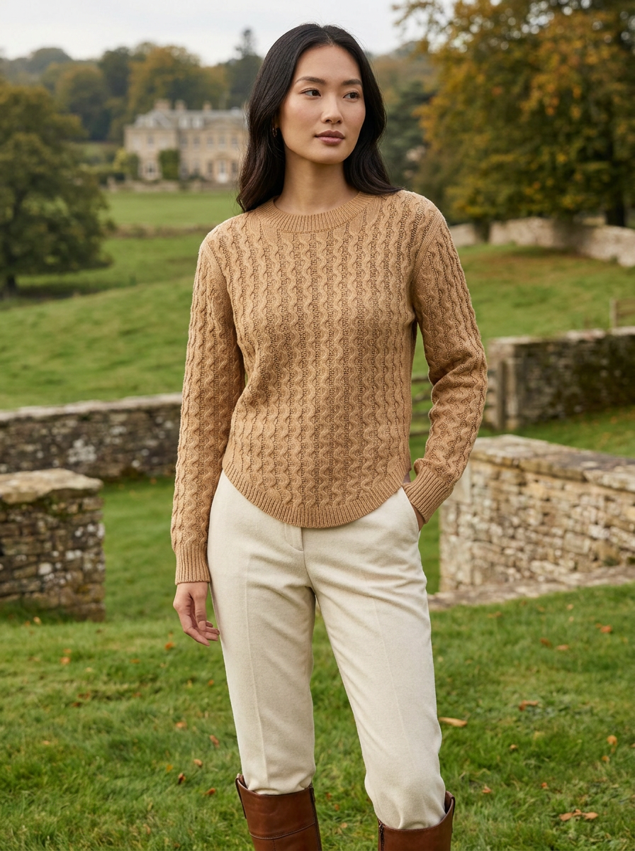 Covert Club pullover sweater, lifestyle shot