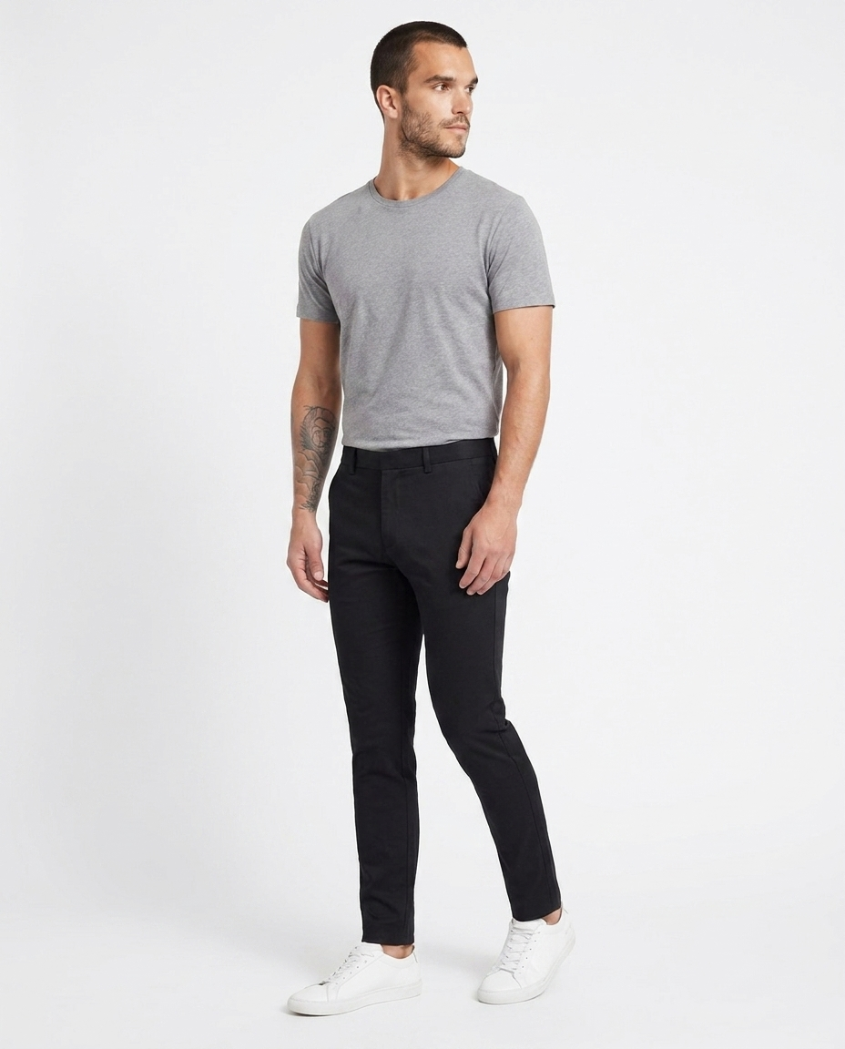 Men Business Pants three-quarter