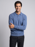 Men's Wool & Cashmere Polo Sweater – Premium Knitted Jumper