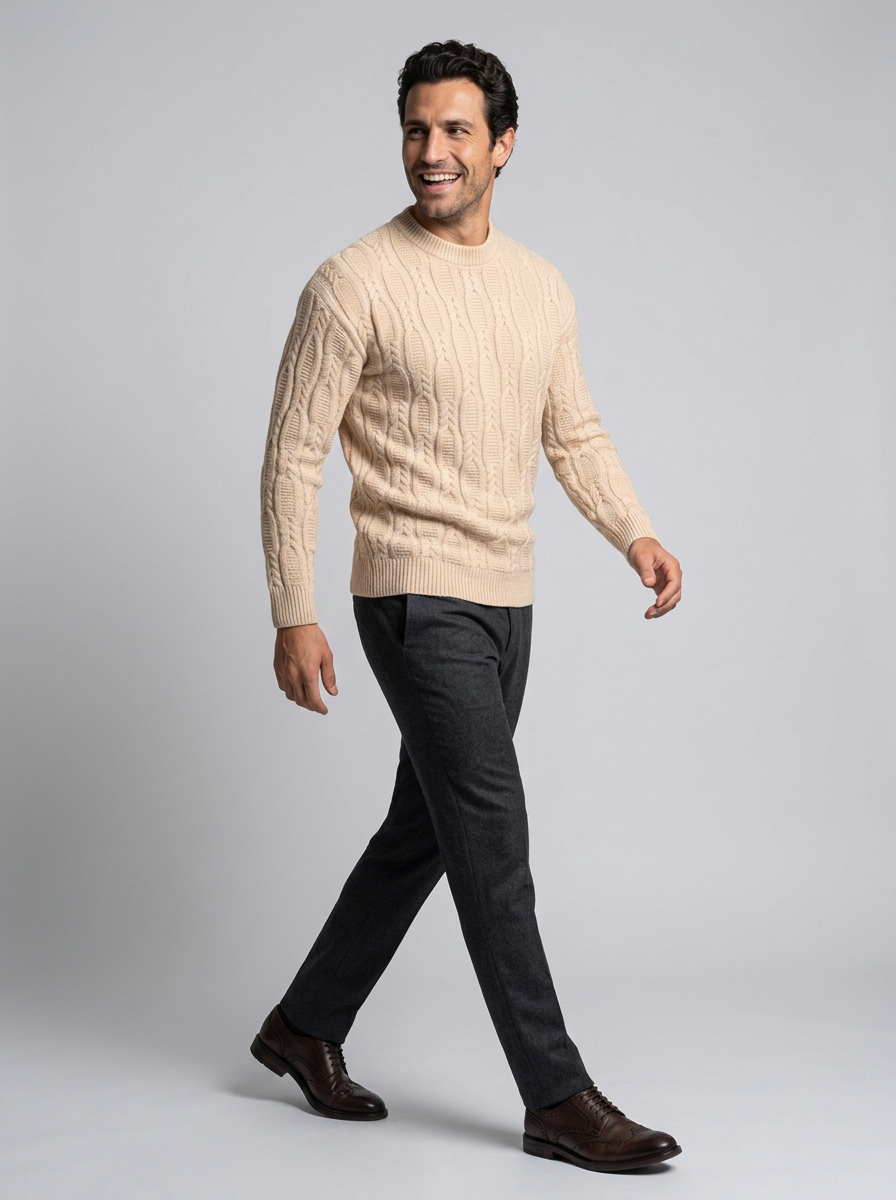 Men’s Classic Crewneck Knit Sweater