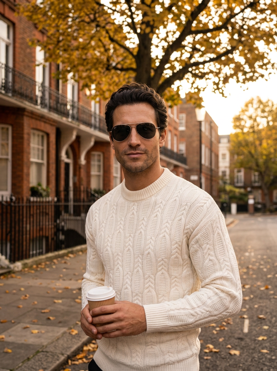 Men’s Classic Crewneck Knit Sweater