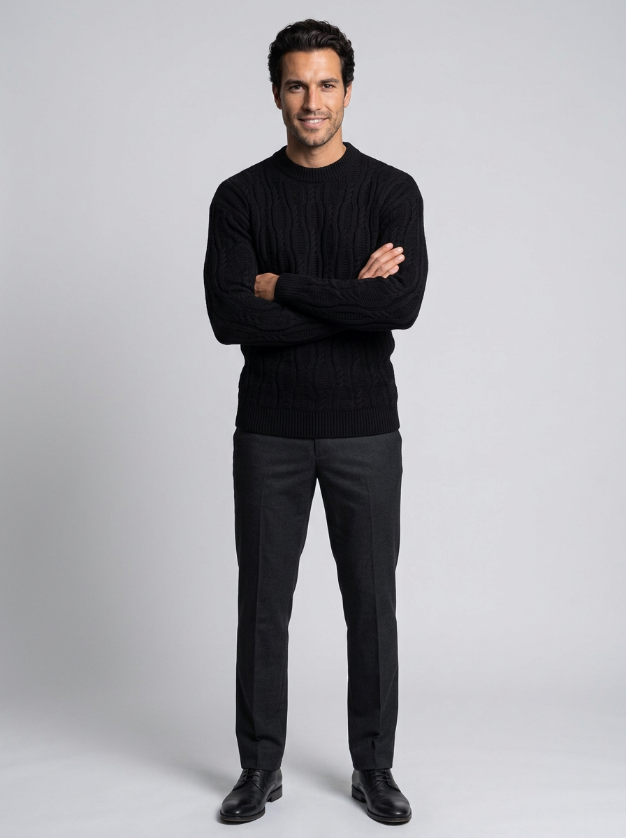Men’s Classic Crewneck Knit Sweater